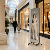 Écran d'affichage LED publicitaire mobile P1.8 P2 P2.5 avec Wi-Fi et USB pour centre commercial