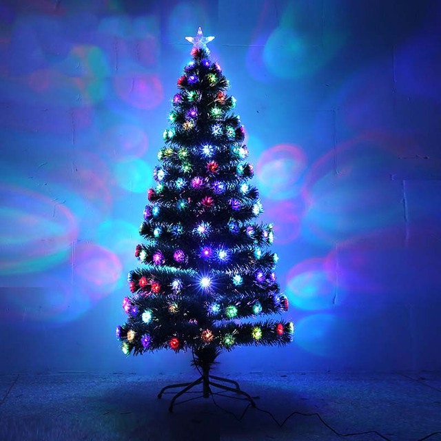 Customized Wholesale Children's Favorite Small Toys High Quality PVC Material Artificial Lighting Fiber Optic Christmas Tree