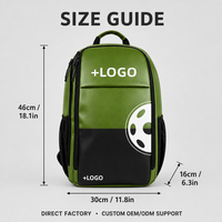 Sac à dos de pickleball personnalisé avec logo, design semi-rigide, grande capacité, sac de rangement pour équipement sportif avec poche pour bouteille d'eau