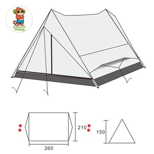 Tente de camping de luxe <span class=keywords><strong>d</strong></span>'extérieur, durable, pliable, légère, imperméable, grande tente en forme de <span class=keywords><strong>livre</strong></span>, adaptée à l'extérieur - Product Image 2