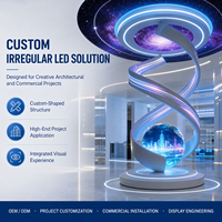 Module LED flexible HD intérieur P1.86 P2, visibilité à 360 degrés, écran vidéo LED flexible couleur pleine, écran incurvé pour la publicité