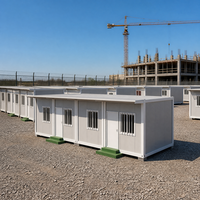 Conteneur modulaire pour maisonnette, abri ou bureau de chantier avec isolation en laine de roche ignifuge de qualité A pour camp et entrepôt