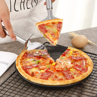 Kingwise Set pemotong Pizza Stainless Steel, pemotong Pizza & roda kustom, peralatan dapur 2 buah, alat Pizza tajam
