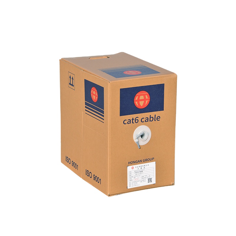 كابل Utp من النحاس الصلب Cat6a Cat5e Cat6 23awg 1000ft السعر