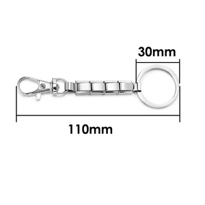 Portachiavi Personalizzati Multicolore all'Ingrosso, Serie di Charm in Acciaio Inox Italiani per Bracciali Fai-da-Te da 9mm, Gioielli alla Moda - Product Image 6