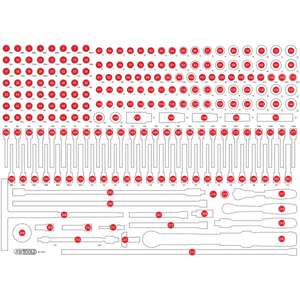 KS TOOLS - 821.0221-97 Insert mousse vide pour 821.0221 - EAN 4042146861066 ROLLING WORKSHOPS VIDE PLATEAUX - Product Image 1