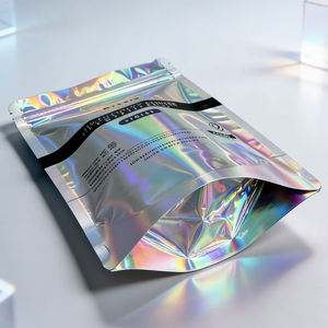 ถุงโดយแพ็คแบบกำหนดเอง ถุงบรรจุภัณฑ์อุปกรณ์เครื่องสำอาง ถุงซิปล็อคโฮโลแกรมสำหรับเครื่องสำอาง - Product Image 4