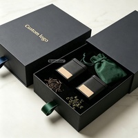 Boîte cadeau de thé pour la fête des pères, logo personnalisé, écologique, recyclée, haut de gamme, luxe, avec fermeture magnétique et insert