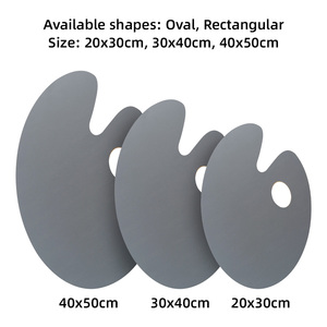 SINOART 5mm d'épaisseur <span class=keywords><strong>Palette</strong></span> de <span class=keywords><strong>peinture</strong></span> d'artiste <span class=keywords><strong>Palette</strong></span> en bois <span class=keywords><strong>gris</strong></span> pour <span class=keywords><strong>peinture</strong></span> à l'huile aquarelle acrylique - Product Image 3