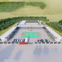 Appartement complet préfabriqué en Chine Maison en conteneur Maison en acier avec cuisine et salle de bain