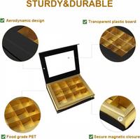 Runde Wasserdichte Hochwertige Schokoladen-Geschenkbox mit Schaumstoffeinlage, Goldband-Prägung & Individueller Botschaftsaufdruck