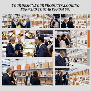 Sac en papier kraft OEM personnalisé, résistant à la graisse, avec fenêtre, rose et blanc, pour pain, biscuits, snacks, noix, avec fermeture à lien métallique pour emballage alimentaire - Product Image 6