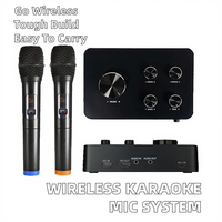 Microphone dynamique professionnel, Smart TV HD, karaoké, mini système de mixage sonore, récepteur sans fil, micro portable