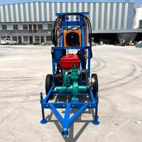 Foreuse hydraulique portable pour puits d'eau profonde de 200 m, machine de forage de puits, vente directe usine