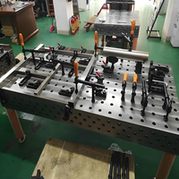 Outils de mesure de haute précision pour les industries, applications industrielles, table de soudage robuste en fonte 3D avec gabarits et fixations
