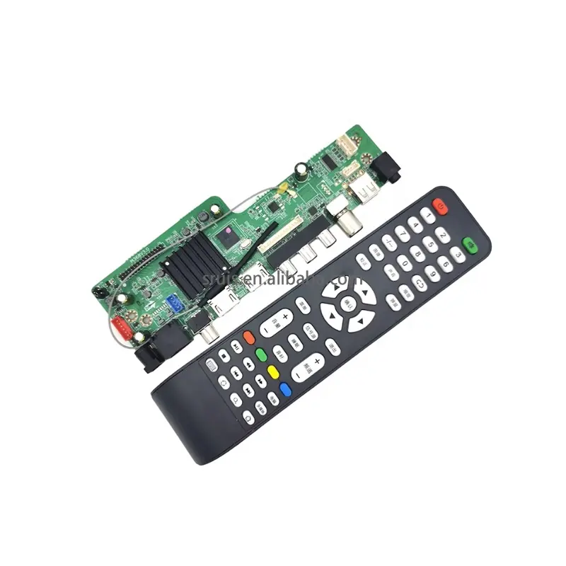 Custom Pcba WiFi Smart LED TV placa base Android 9,0 4-Core cache 1G DDR + 8g EMMC M368V3.0 ajuste multilingüe