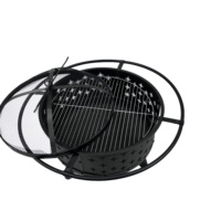 Barbecue au charbon économique avec design ajouré, brasero et foyer de table détachable