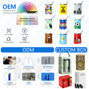 Nuevo Set de Viaje de Acero Inoxidable 304, Botella de Agua Deportiva Aislada de Doble Capa, Set de Tazas de Mate Argentino Sudamericano al Vacío - Product Image 6