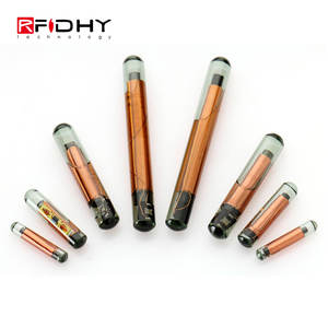 ICAR 인증 <span class=keywords><strong>LF</strong></span> 유리관 <span class=keywords><strong>RFID</strong></span> 태그 사용하기 쉬운 긴 수명 FDX-B 125 KHz EM4305 자동화 용 방수 비바람에 견디는 태그 - Product Image 1