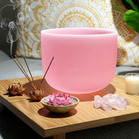 Bol chantant en cristal de quartz givré, instruments de musique, guérison sonore, vente en gros, thérapie sonore, autres produits en quartz pour le yoga