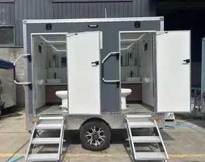 Luxury Restroom <b>Trailer</b>, portable <b>trailer</b>, porta potty FREE SHIPPING TO ALL - Product Image 2
