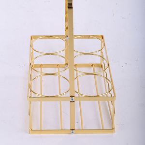 6-<b>Pack</b> Beer Carrier Beer Beverage Delivery Holder Stainless Steel Beer Basket - Product Image 1