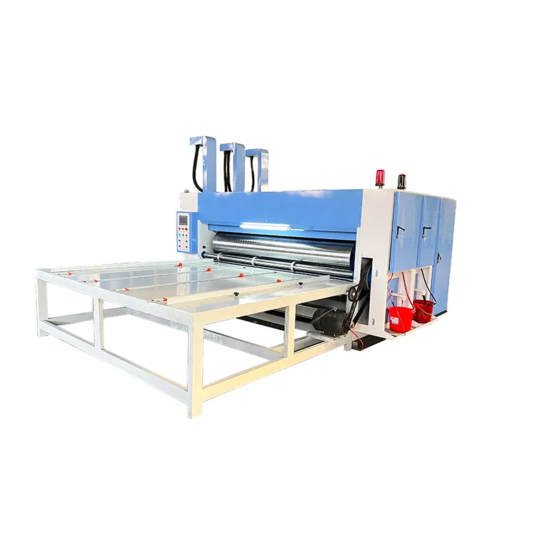 Impresora de doble color, máquina para hacer cajas de cartón, troquelado rotativo