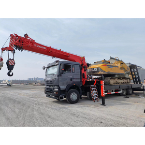 Grue montée sur camion XINFEIGONG, châssis 8x8, 20 tonnes, flèche télescopique à 6 sections, fonction tarière de forage, grue mobile, boîte de vitesses Weichai - Product Image 4