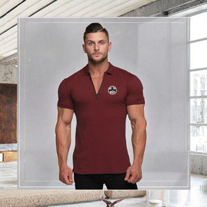 Logo personnalisé été polyester/coton pour chemise impression de mode Gym Fitness entraînement décontracté coupe régulière col rond manches courtes - Product Image 3
