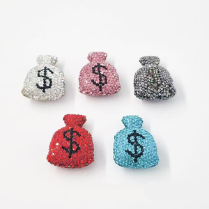 Breloques en pâte polymère ornées de strass de haute qualité, design créatif avec trous, pour coques de téléphone, sacs, accessoires de chaussures, vente en gros - Product Image 1