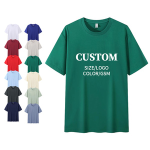 T-shirt en coton/spandex de haute qualité, taille plus, impression numérique personnalisée, logo, 210 g/m², t-shirt uni à col rond pour homme, t-shirt personnalisé - Product Image 1