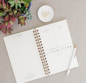 LABON Wellness Habit Tracker самозабота осознанность благодарность растения иллюстрация Обложка вдохновляющий журнал недатированный планировщик - Product Image 5