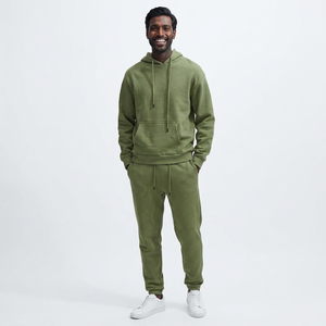 Nuevo Conjunto Deportivo Unisex al por Mayor, 100% Algodón, Térmico, con Capucha, 2 en 1, Grueso, Personalizable con Logotipo, Cómodo y de Talla Grande - Product Image 1