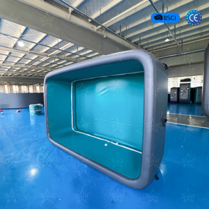 <span class=keywords><strong>Piscine</strong></span> hors sol géante de <span class=keywords><strong>5</strong></span> <span class=keywords><strong>pieds</strong></span> de profondeur, pliable, <span class=keywords><strong>gonflable</strong></span>, avec poignées, pour la natation en plein air - Product Image 1