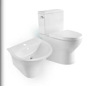 白露套装933优质酒店两件式卫生洁具浴室陶瓷卫生间和水槽套装碗，水箱壁挂