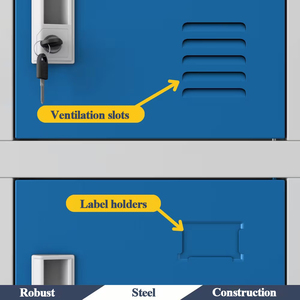 Metaal opbergkast met 18 laden voor kleding, documenten, werkplaatsen, bedrijven, school, ziekenhuis, sportschool, badkamer, buiten. - Product Image 3