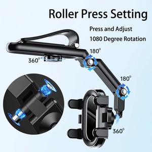 Gốc Đa Chức Năng 360 Xoay Có Thể Thu Vào Xe Điện Thoại Di Động Đứng Khung Giá Cho Xe Visor Gương Điện Thoại Núi Chủ - Product Image 5