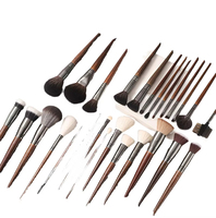 Ensemble de pinceaux de maquillage MABR-269 multi-brosses en poils de chèvre, manche en bois doux, pour le visage, les yeux, le fard à joues, le contour, le mélange de cosmétiques, le baume à lèvres