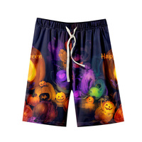 Short de bain pour homme avec logo personnalisé et taille élastique Short de plage en maille respirante 100% polyester pour homme grande taille Collection d'été