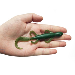 Leurre en caoutchouc OEM 11cm 5.3g, appât artificiel souple à queue bouclée pour la pêche - Product Image 3