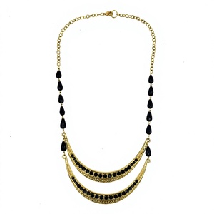 Collier coloré écologique plaqué or fait main style bohème géométrique avec perles, couleurs personnalisables, tendance - Product Image 4