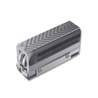 COOLLEO CL-V2 Radiator Hard Disk SSD M.2 Aluminium Berkinerja Tinggi 2280 Solid State dengan Bantalan Karet Ganda dan Pipa Pendingin