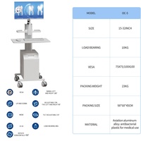 Meilleur prix pour chariot de numérisation dentaire en plastique ABS et aluminium pour hôpital dentaire avec support d'écran, support de scanner buccal, support de processeur