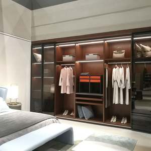 Santopova Wardrobe <b>Cabinet</b> Furniture Resembled 6 <b>Door</b> Wooden <b>Wall</b> Designs Modern Bedroom Wardrobes - Product Image 2