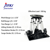 Plateforme simulateur de mouvement JSTKJ 100 kg, 6 degrés de liberté, plateforme hexapode Stewart, système de simulation de mouvement industriel 6 axes
