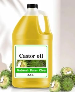 Doğal Soğuk Pres Hint Yağı Çok Amaçlı Besleyici Tüm Vücut Masaj Baz Yağı Cilt ve Saç Bakımı İçin - Product Image 1