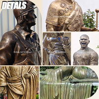 Escultura de Metal de una Mujer Moderna con Mariposas, Grande, de Bronce, Marca RELONG, Personalizable para Lugares Emblemáticos Urbanos