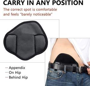 Verborgen Carry Gun Holster Met Snelle Release Draagbare Pu Pannenkoek Ontwerp Voor Buitensporten En Jagen - Product Image 2