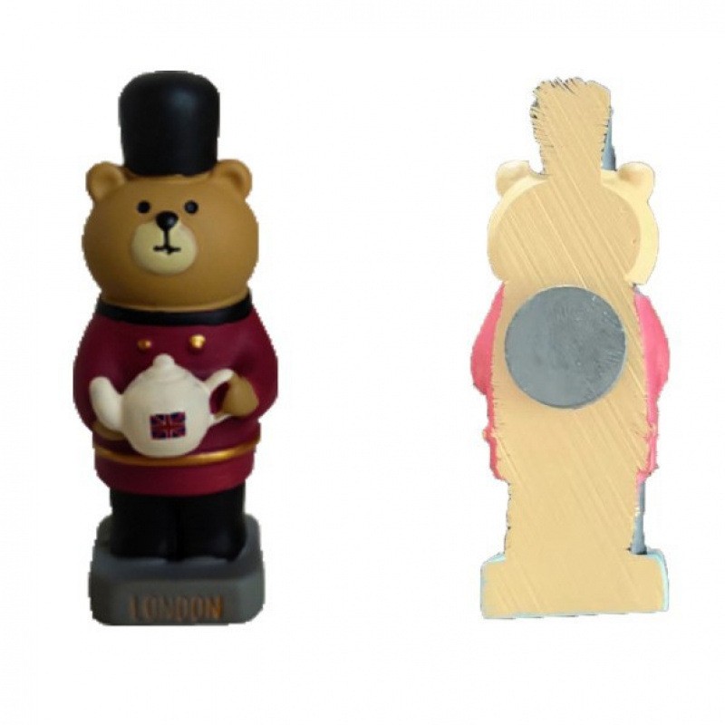 British Bear Refrigerator Sticker