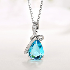 Collar con colgante de gota de agua para mujer, joyería sencilla y moderna, regalo para uso diario - Product Image 1